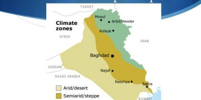 Kartes Irākas klimata