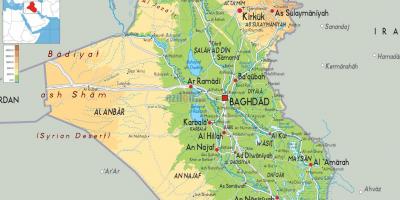 Kartes Irākas ģeogrāfija